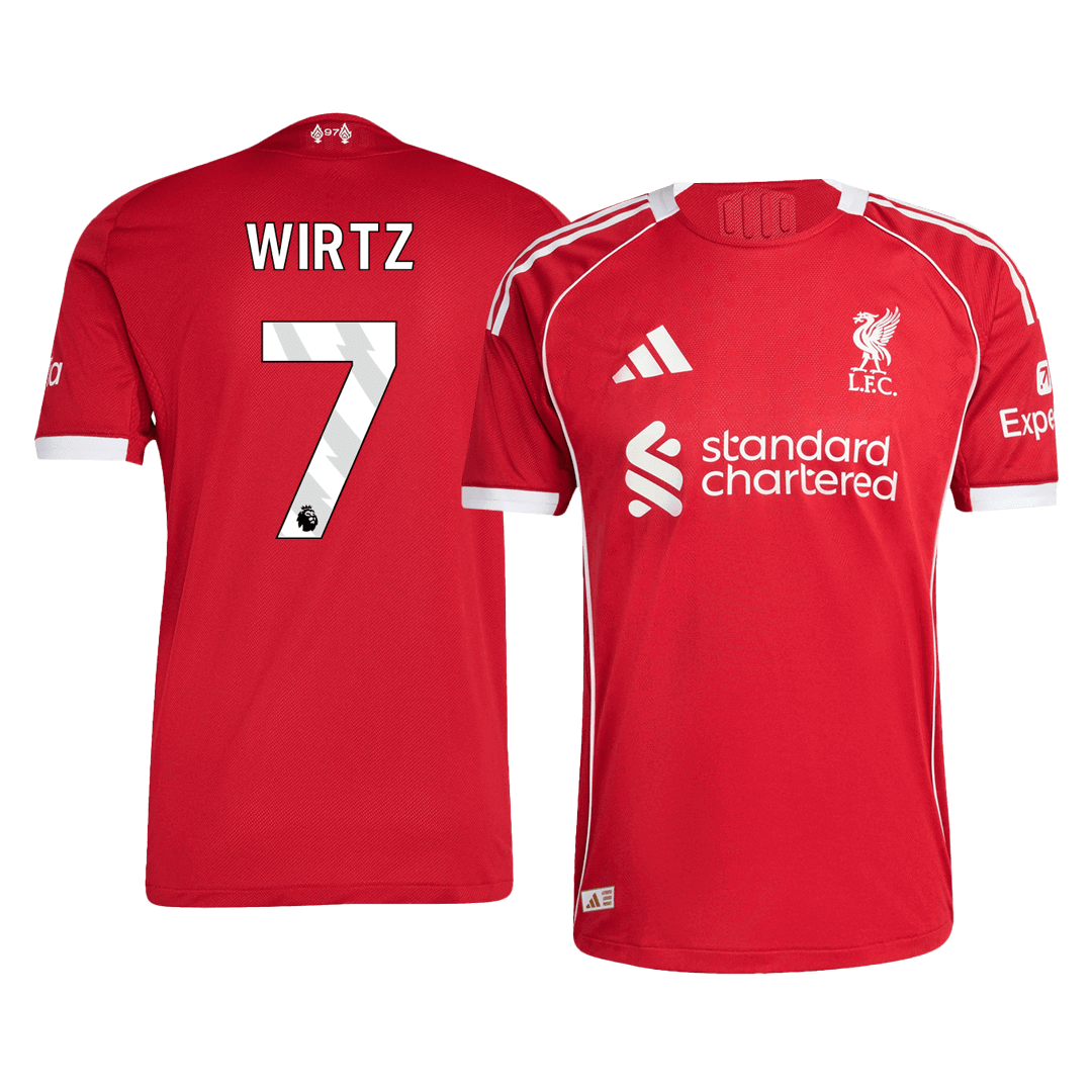 WIRTZ #7 Liverpool Αυθεντική Εντός Έδρας Φανέλα Ποδοσφαίρου 2025/26