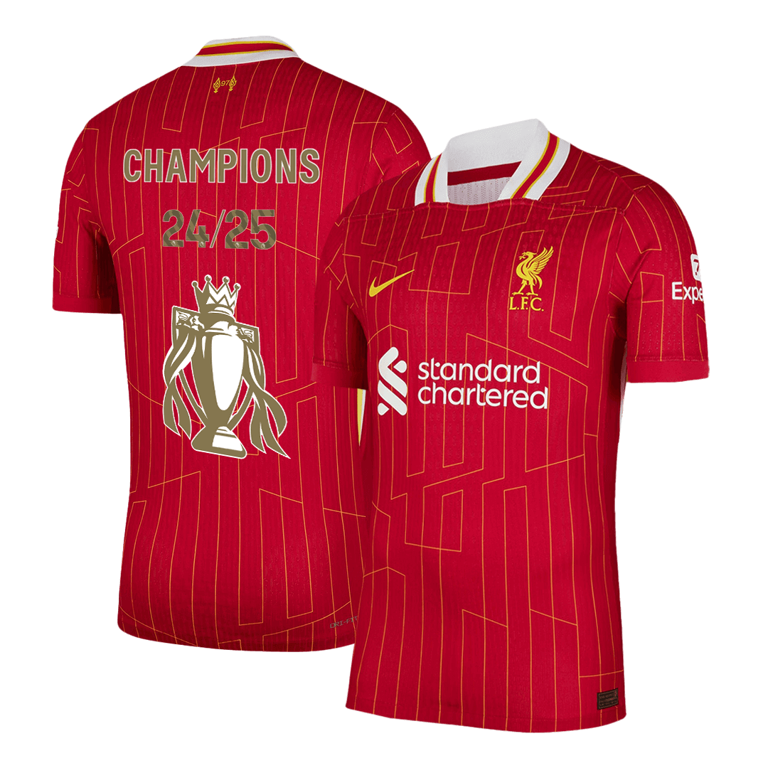 Αυθεντική ποδοσφαιρική φανέλα CHAMPIONS 24/25, εντός έδρας φανέλα Liverpool 2024/25