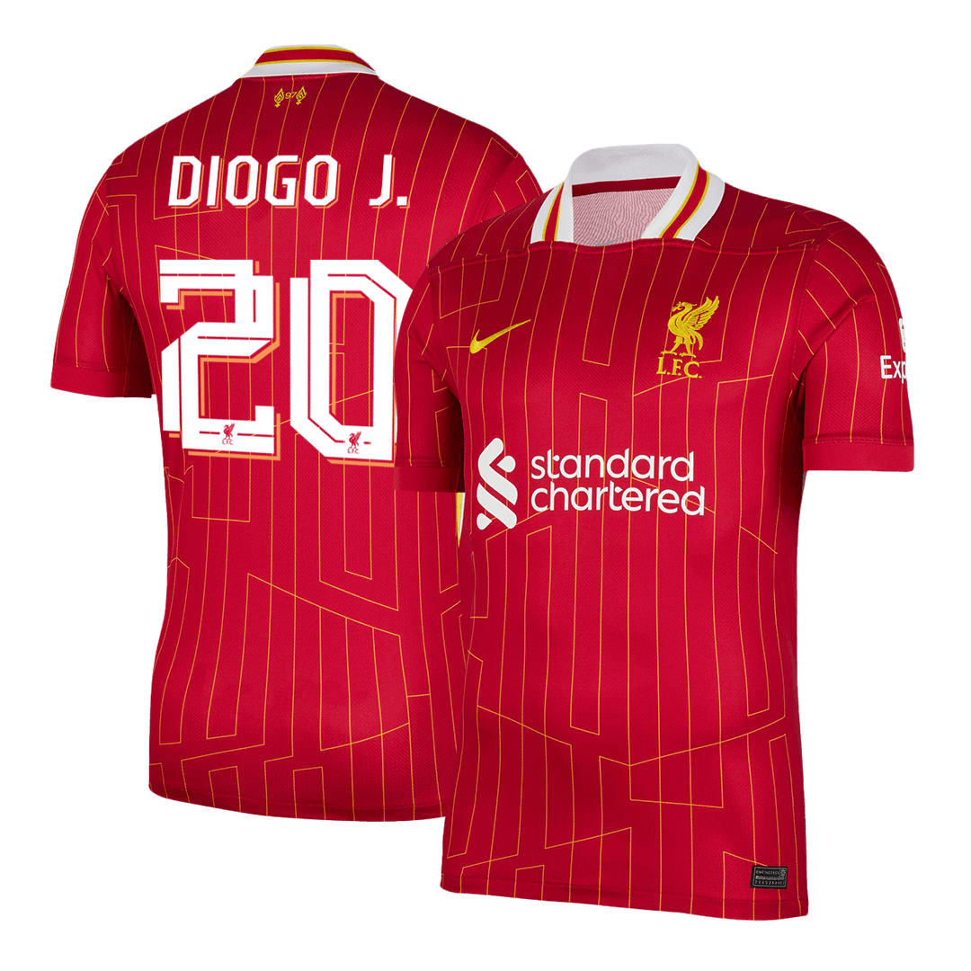 DIOGO J. #20 Λίβερπουλ Εντός έδρας Ποδοσφαιρική Φανέλα 2024/25 Κόκκινη - UCL