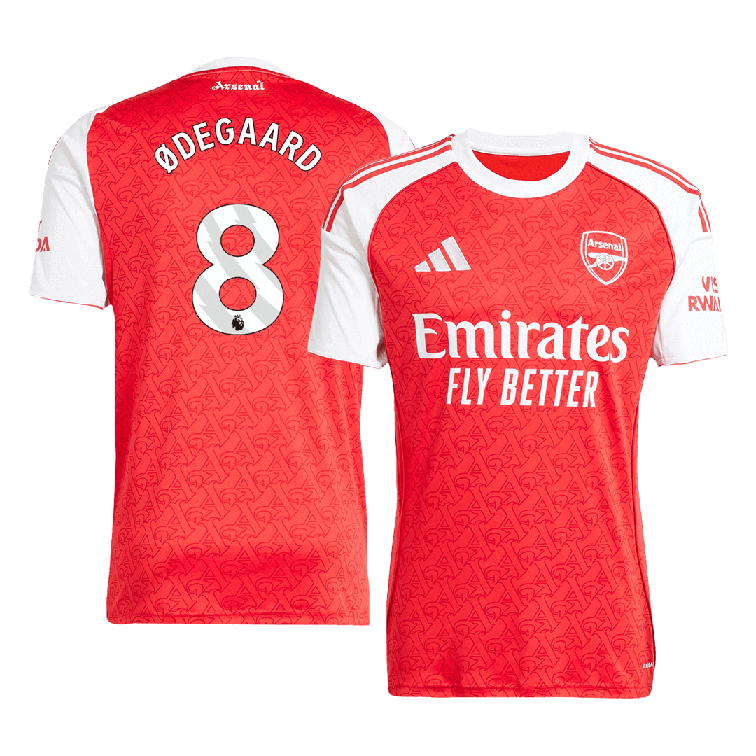 #8 ØDEGAARD Φανέλα Ποδοσφαίρου Εντός Έδρας Άρσεναλ 2025/26