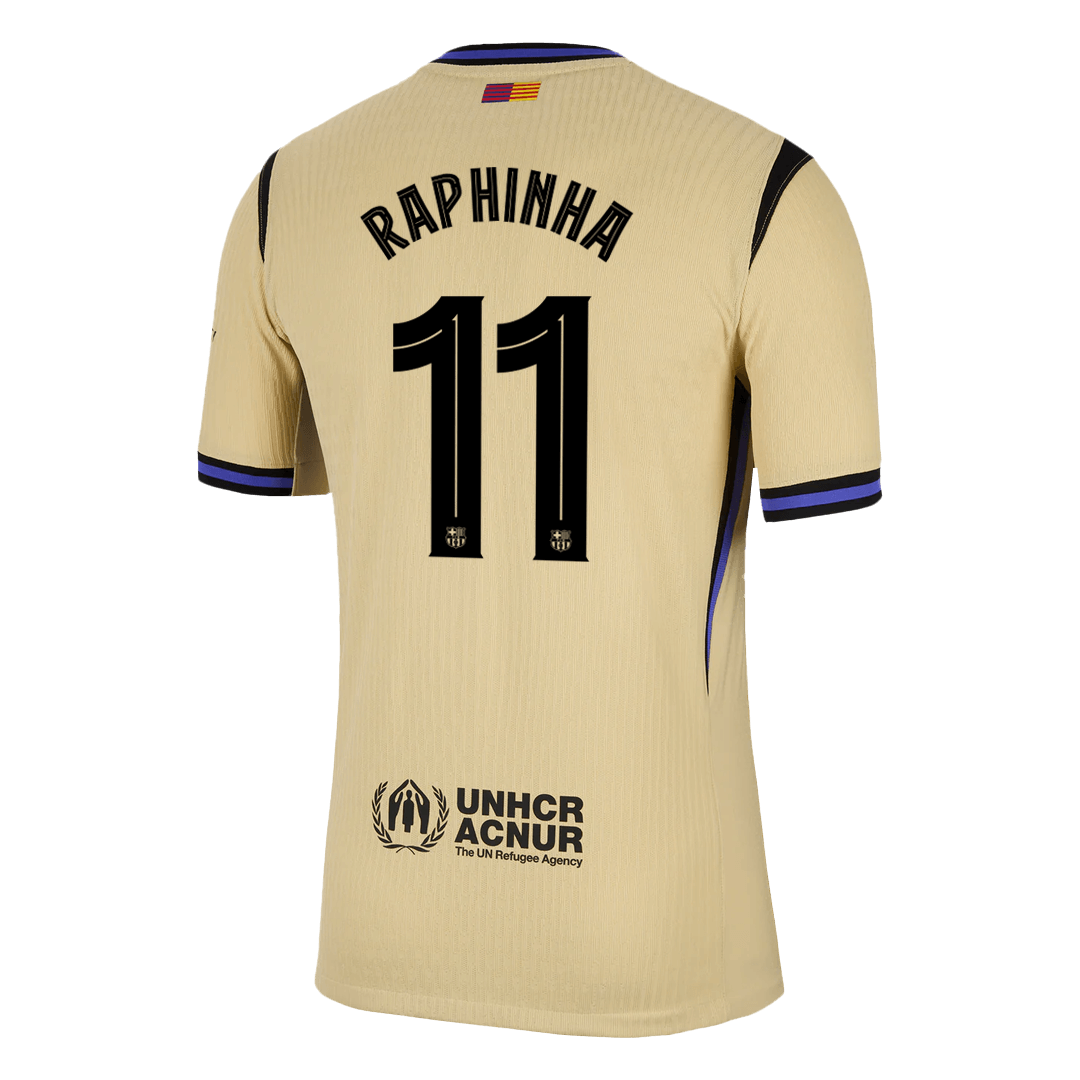 RAPHINHA #11 Αυθεντική Φανέλα Ποδοσφαίρου Barcelona Εκτός έδρας 2025/26 - UCL