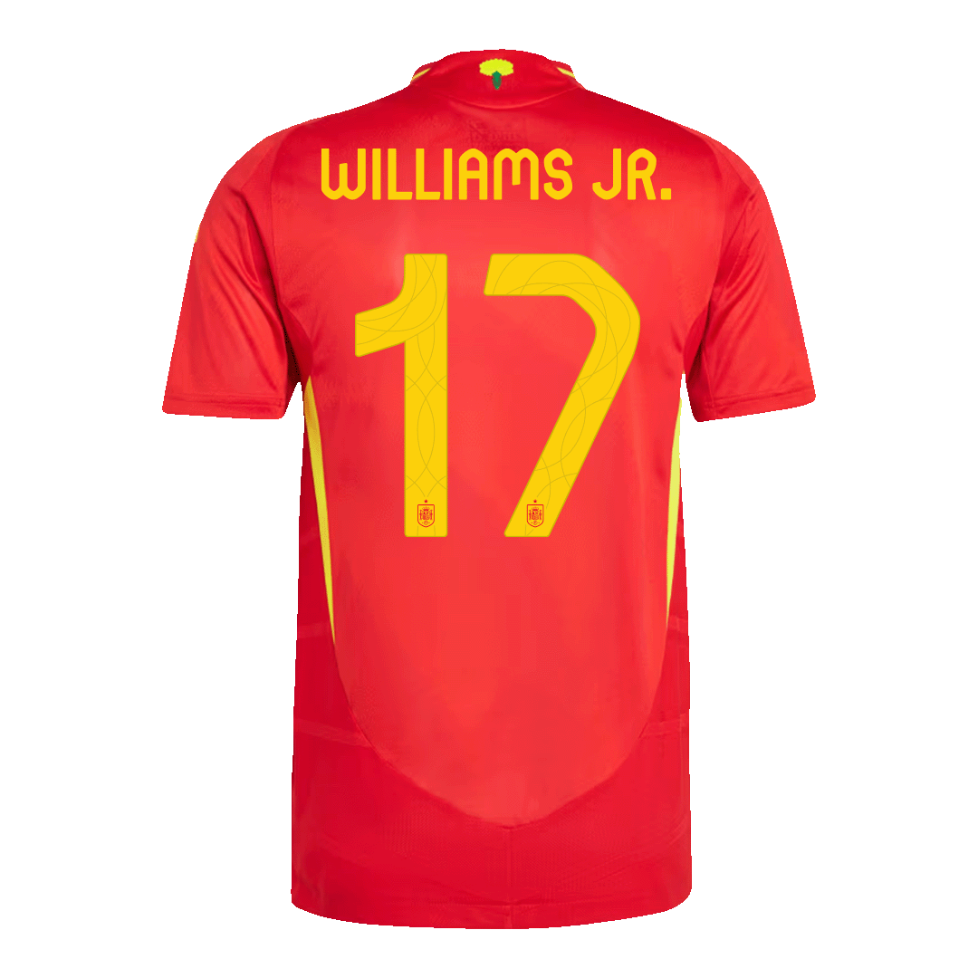 Αυθεντικό WILLIAMS JR. #17 Ποδόσφαιρο Τζέρσεϊ Ισπανίας εντός έδρας μπλουζάκι 2024