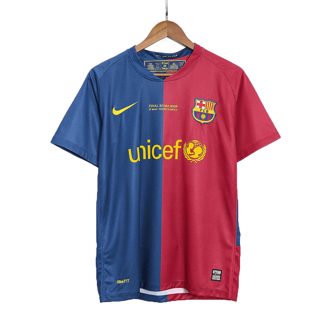 A.INIESTA #8 Μπλουζάκι ρετρό φανέλας ποδοσφαίρου Barcelona 2008/09