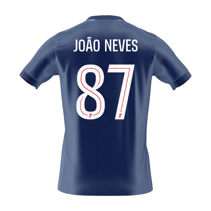 PSG φανέλα Εντός 2025/26 JOÃO NEVES #87 - Premium