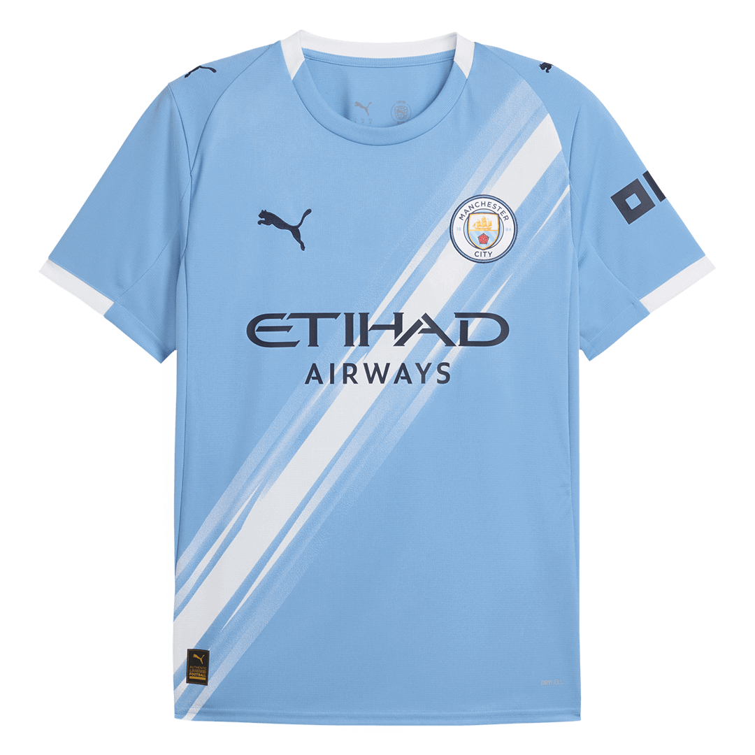 RODRIGO #16 Μάντσεστερ Σίτι Home Soccer Jersey 2025/26 Blue