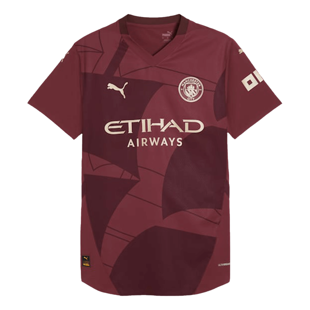 Αυθεντική ποδοσφαιρική φανέλα Manchester City για την τρίτη εκτός έδρας σεζόν 2024/25