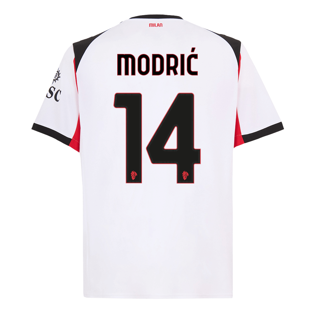 MODRIĆ #14 Φανέλα εκτός έδρας ποδοσφαίρου AC Milan 2025/26