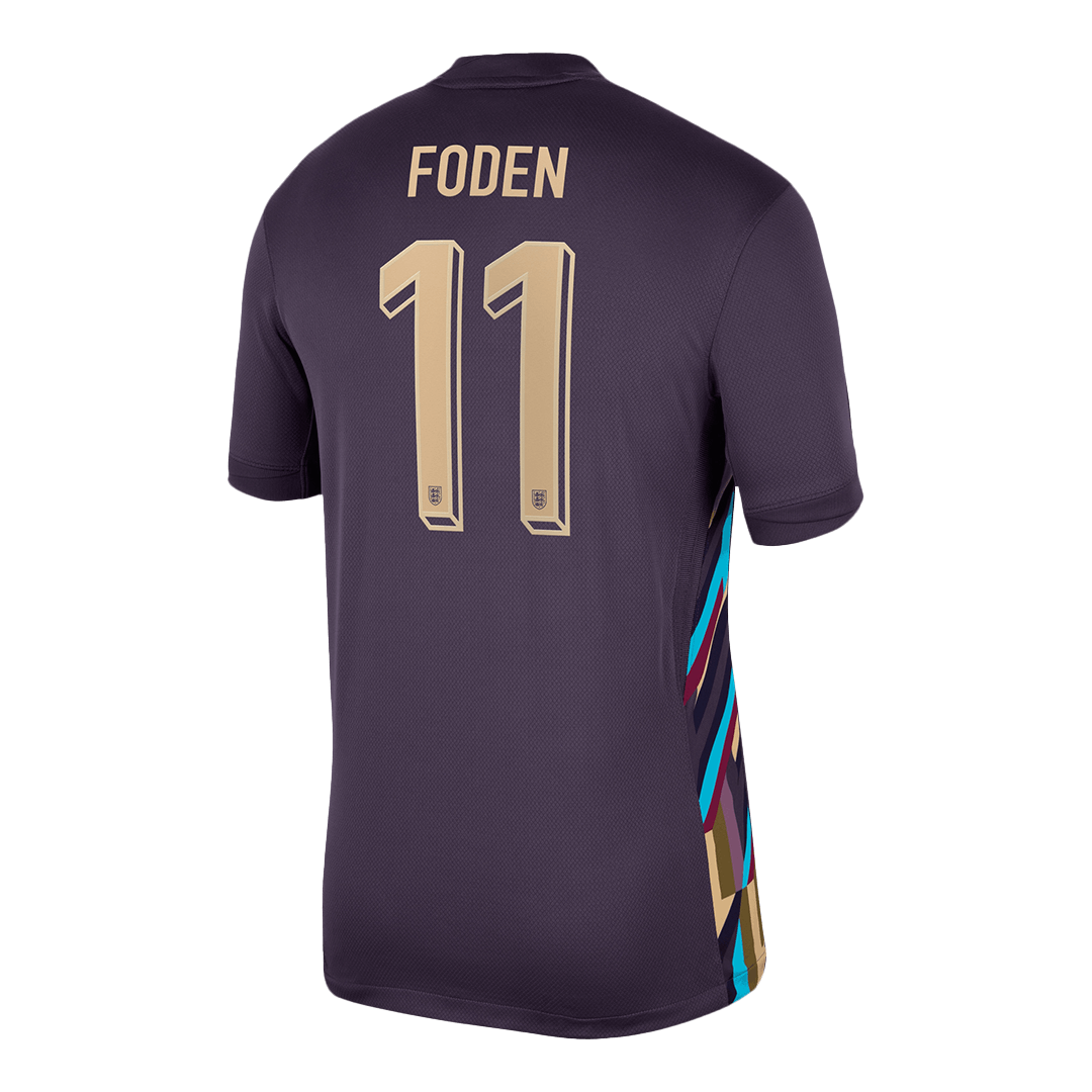 Ανδρική φανέλα FODEN #11 Αγγλίας εκτός έδρας ποδοσφαίρου 2024