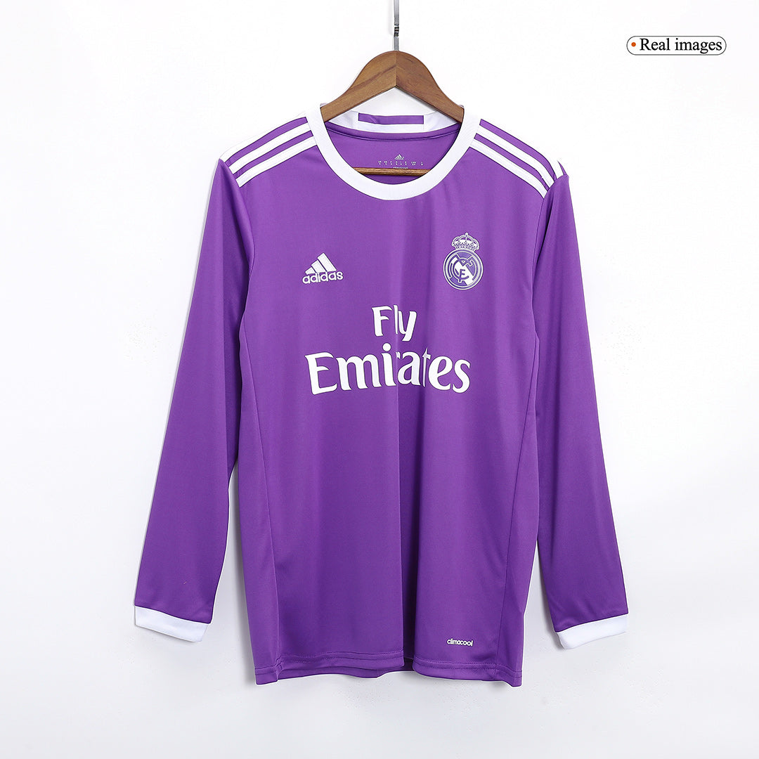 KROOS #8 Real Madrid Retro Jersey Away Long Sleeve Soccer Shirt 2016/17