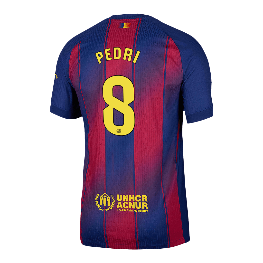 PEDRI #8 Αυθεντική Φανέλα Ποδοσφαίρου Barcelona Home 2025/26