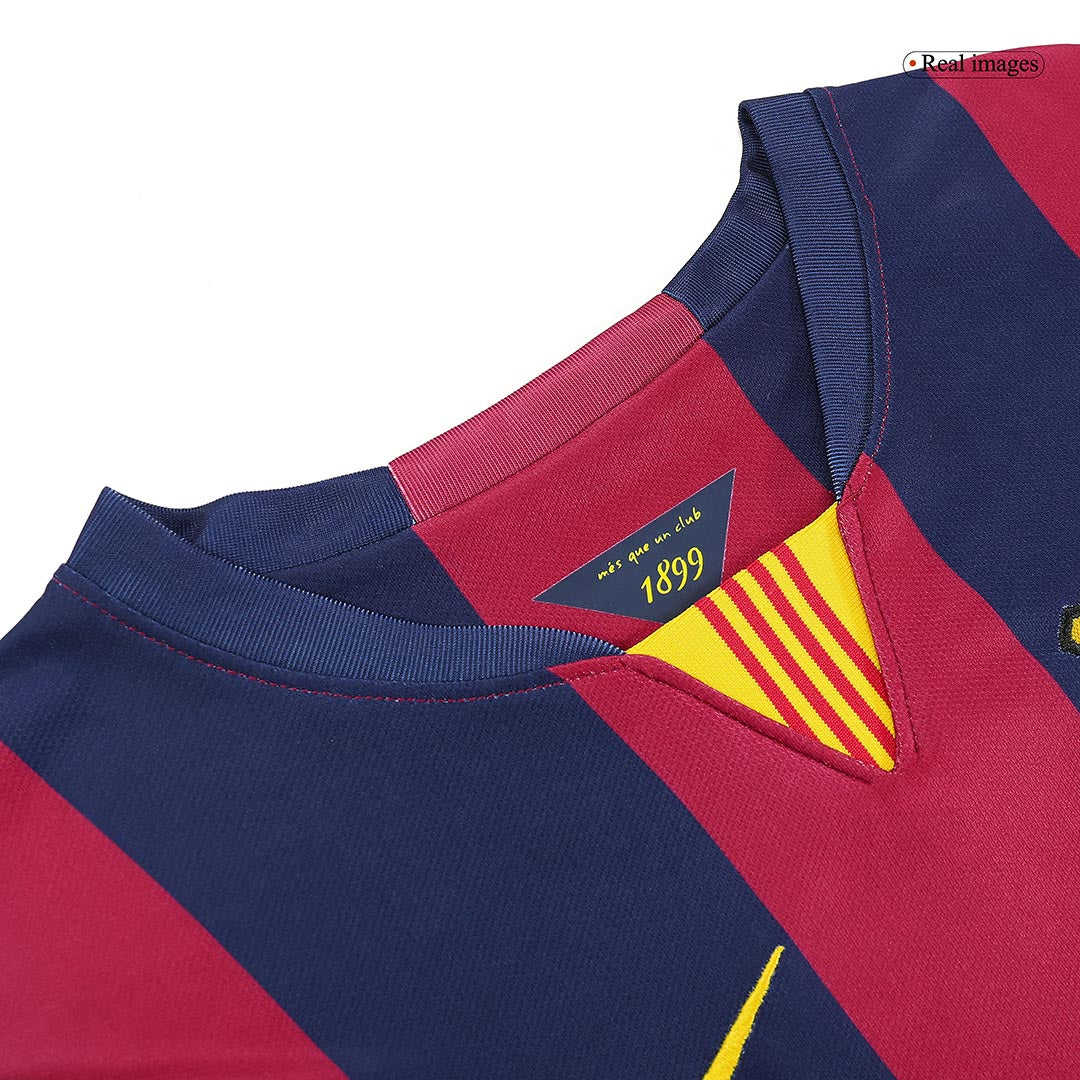 NEYMAR JR #11 Ρετρό φανέλα Barcelona για εντός έδρας ποδόσφαιρο 2014/15