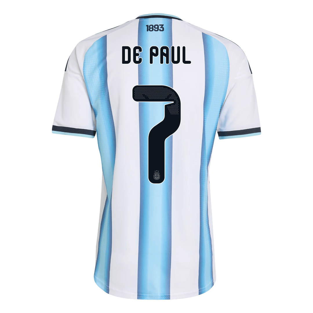 Αργεντινή φανέλα Εντός Παγκόσμιο Κύπελλο 2026 DE PAUL #7 - Match Version