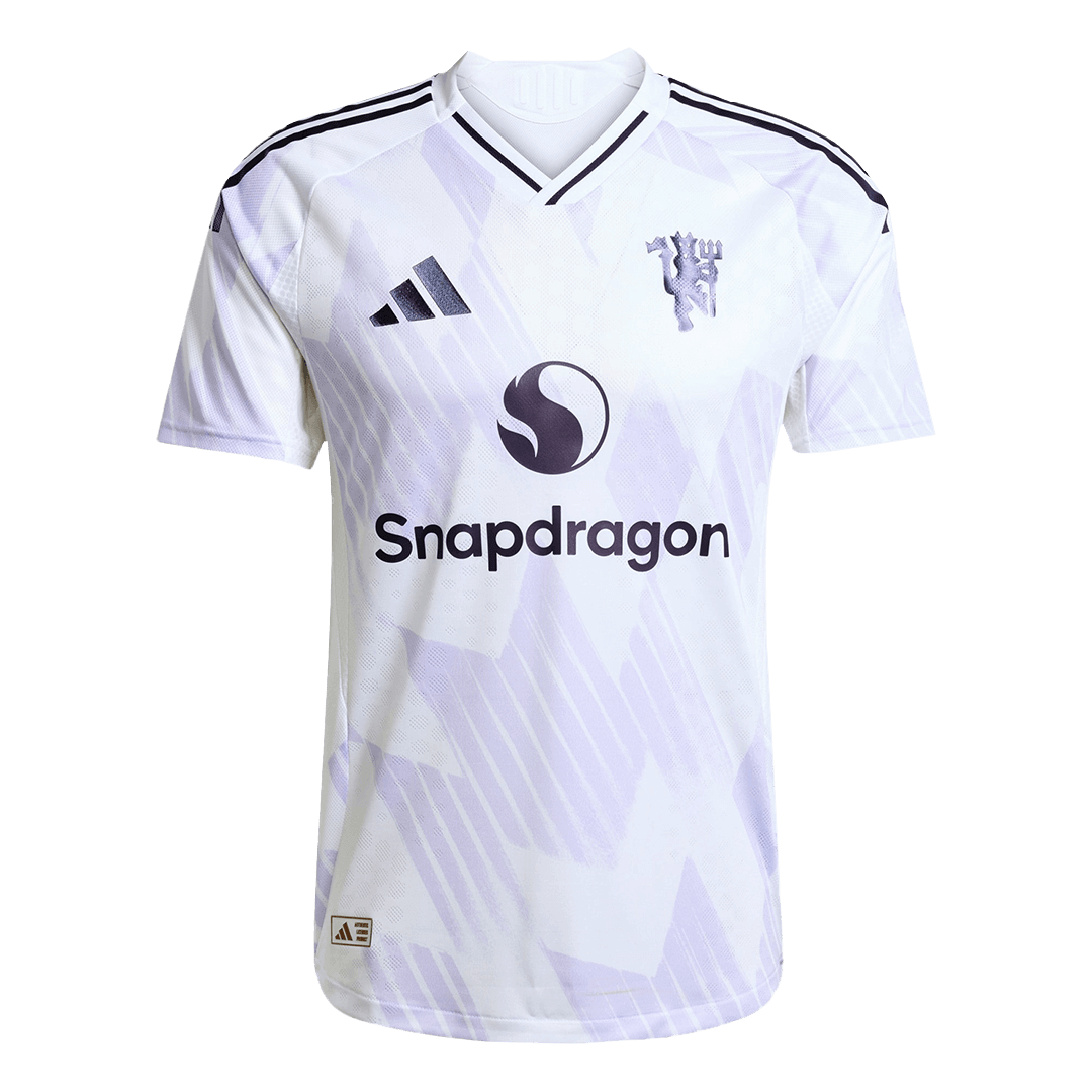 B.FERNANDES #8 Αυθεντική Φανέλα Ποδοσφαίρου Manchester United Εκτός έδρας 2025/26