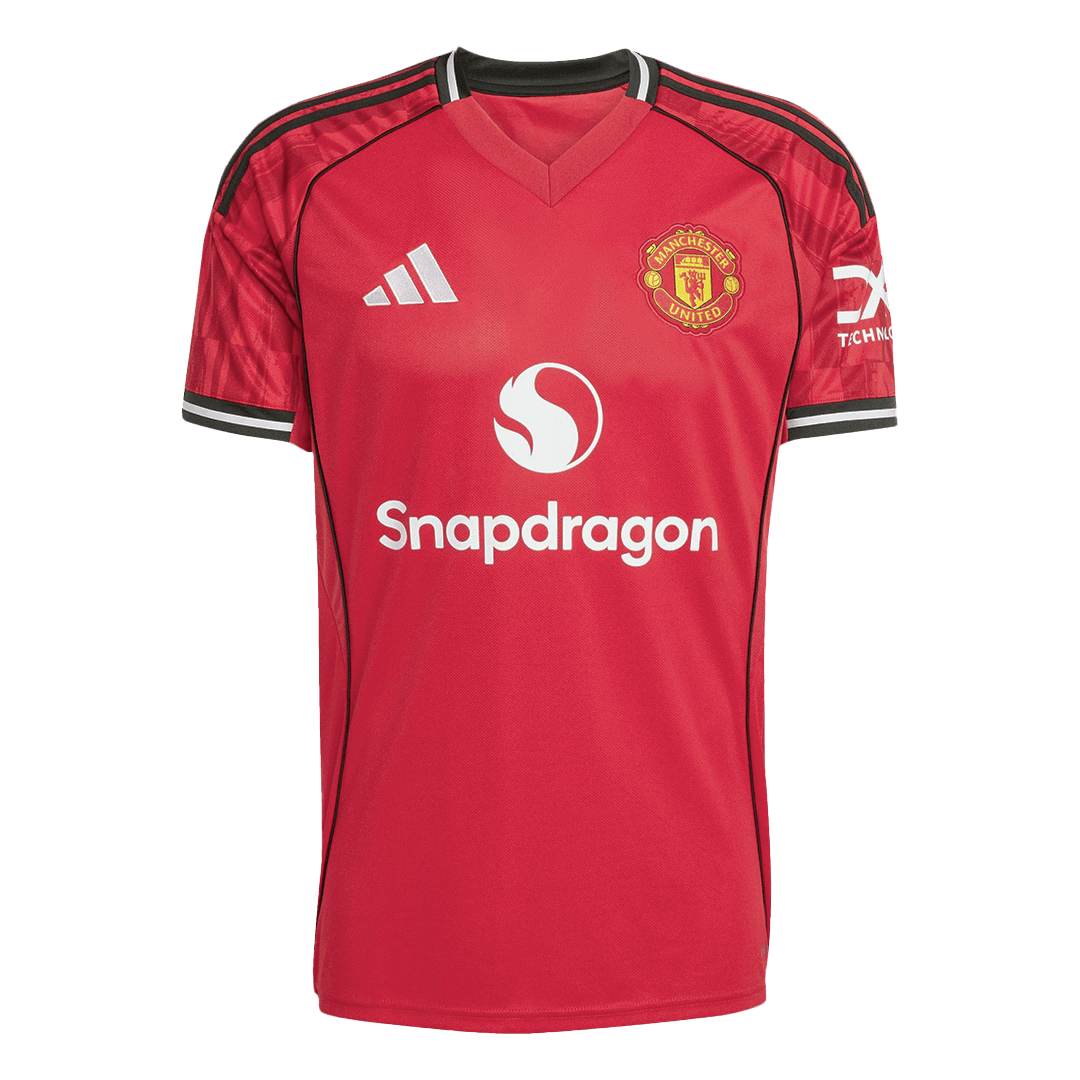 B.FERNANDES #8 Εντός έδρας ποδοσφαιρική φανέλα Manchester United 2025/26