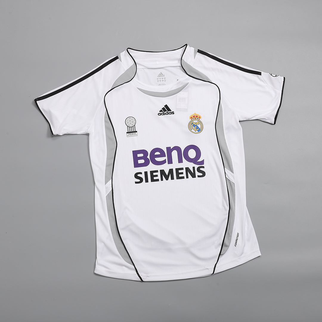 SERGIO RAMOS #4 Ρετρό φανέλα Ρεάλ Μαδρίτης εντός έδρας ποδοσφαίρου 2006/07
