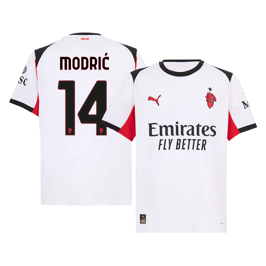 MODRIĆ #14 Φανέλα εκτός έδρας ποδοσφαίρου AC Milan 2025/26