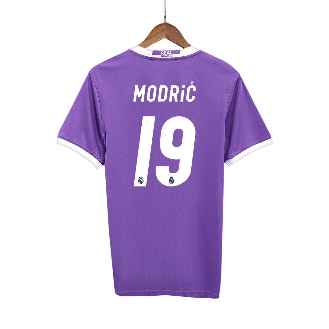 MODRIC #19 Ρετρό φανέλα Ρεάλ Μαδρίτης Εκτός έδρας ποδοσφαιρική φανέλα 2016/17