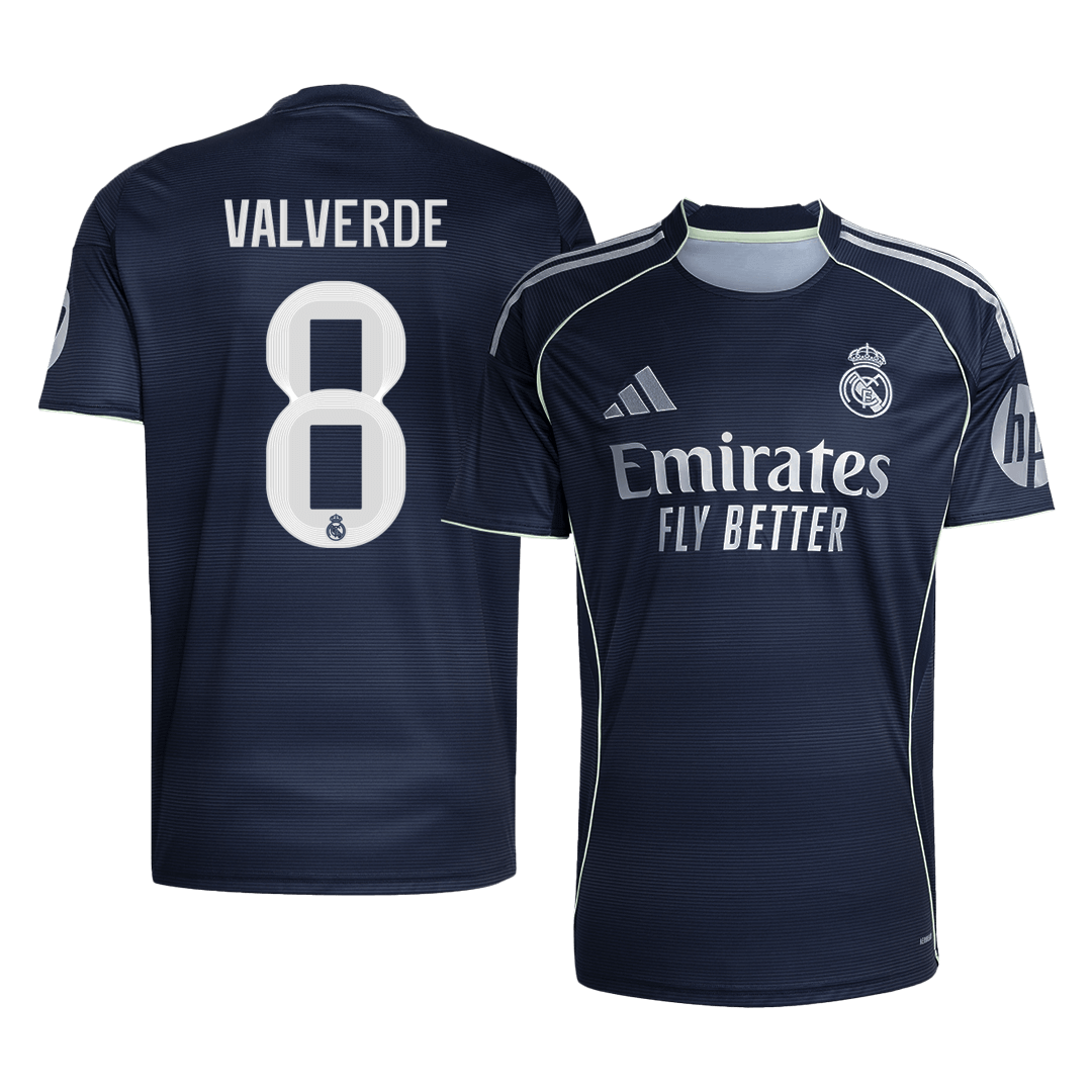 VALVERDE #8 Φανέλα ποδοσφαίρου Ρεάλ Μαδρίτης εκτός έδρας 2025/26