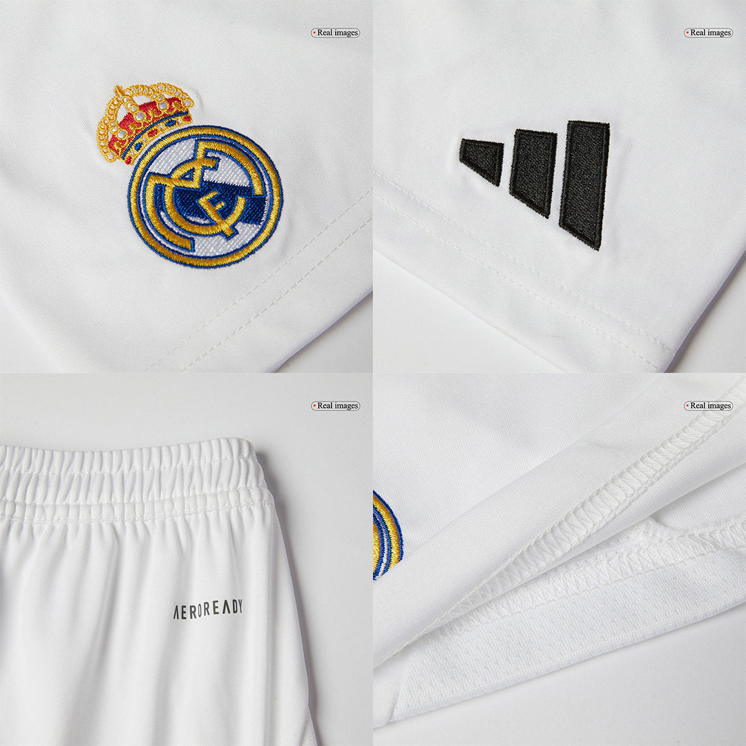 Kid's Real Madrid Home Soccer Jersey Kit (Shirt+Shorts)