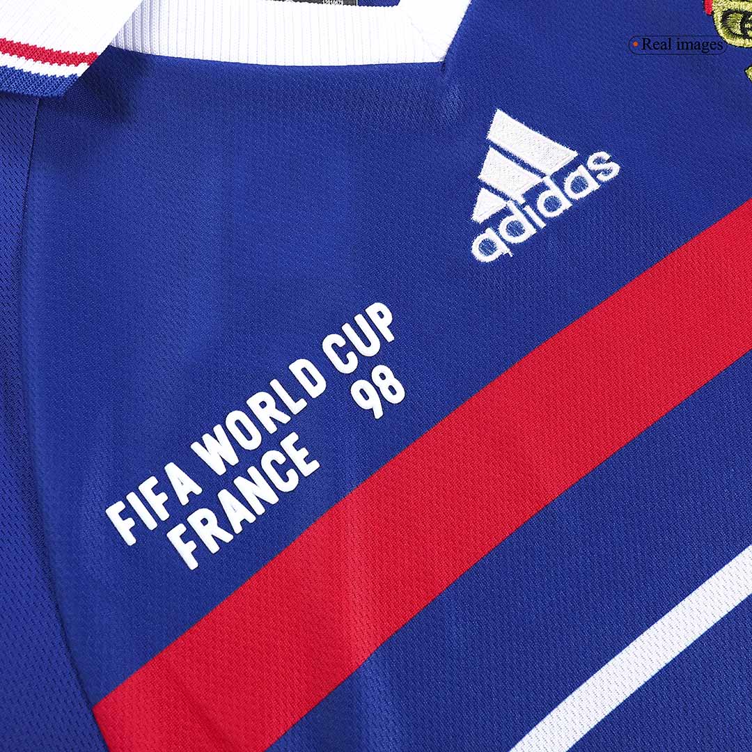 Ρετρό φανέλα με το Νο 10, ZIDANE, εντός έδρας Γαλλίας 1998