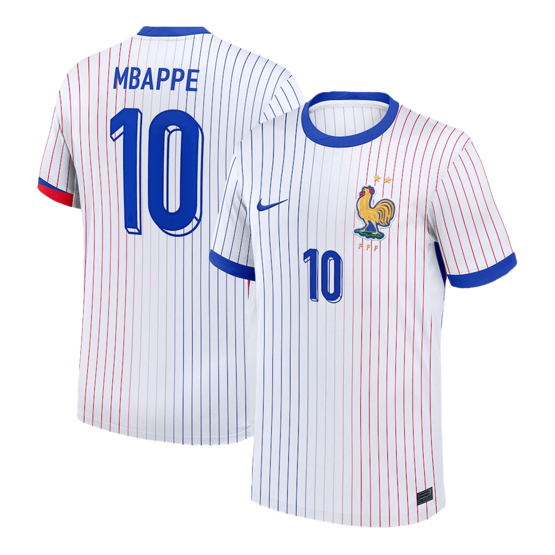 MBAPPE #10 Προσαρμοσμένη φανέλα France Soccer Jersey Away 2024