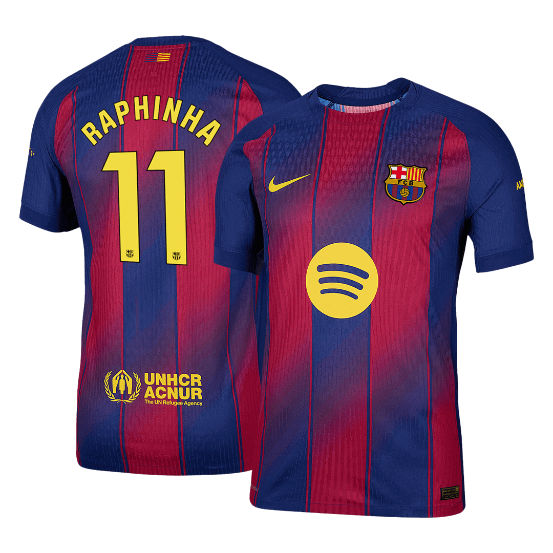 RAPHINHA #11 Αυθεντική Φανέλα Ποδοσφαίρου Barcelona Home 2025/26