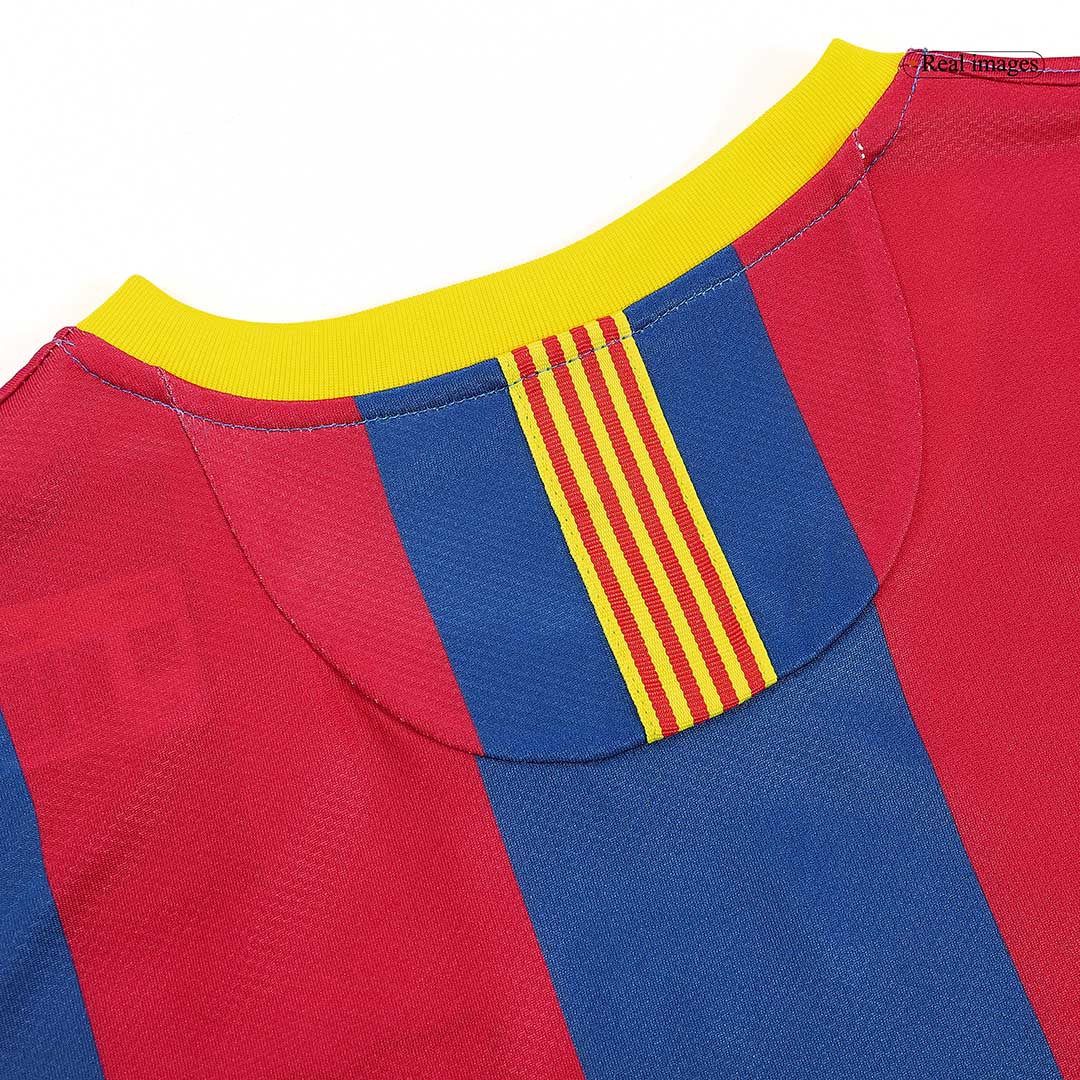 DAVID VILLA #7 Ρετρό φανέλα Barcelona για εντός έδρας ποδόσφαιρο 2010/11