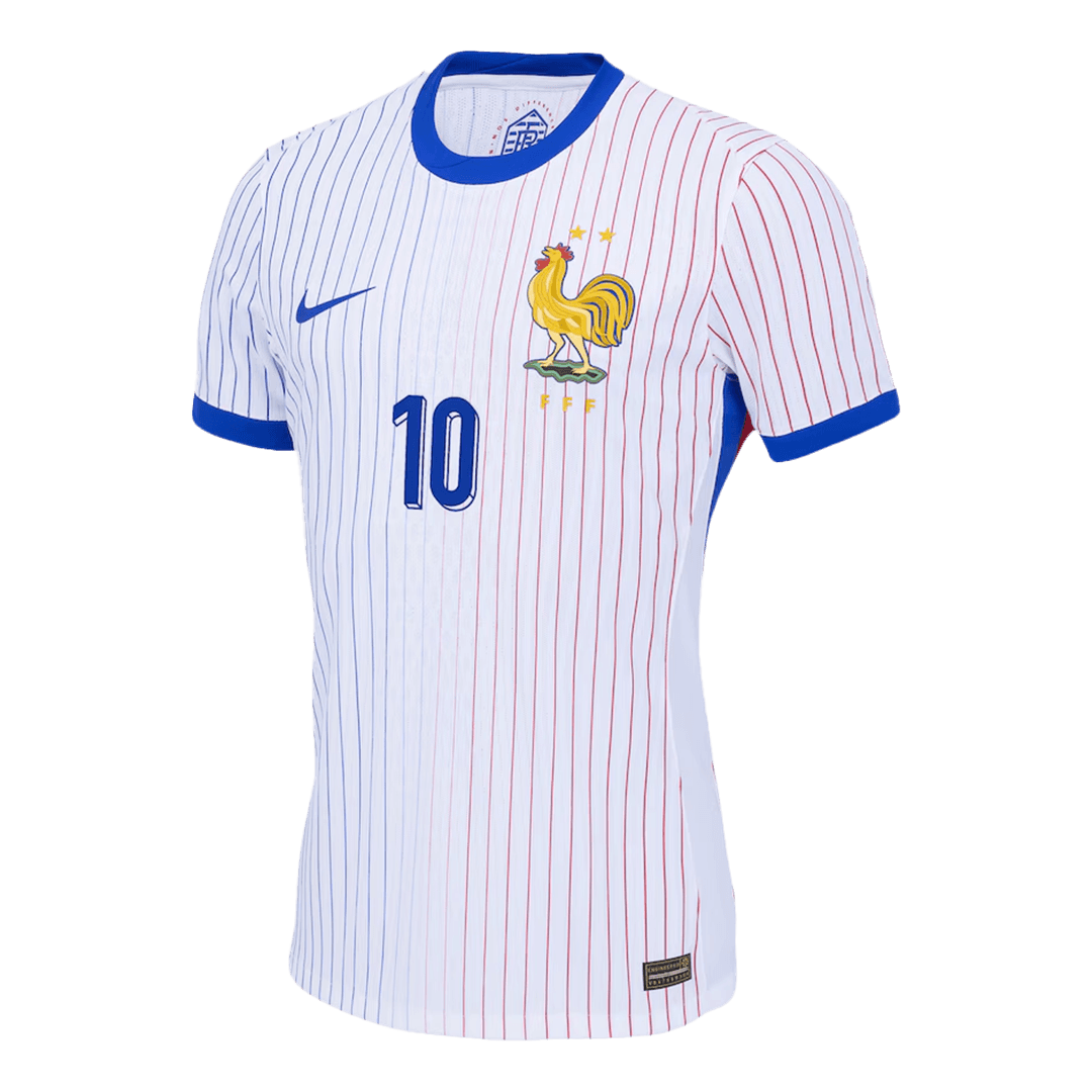 Αυθεντική φανέλα MBAPPE #10 Soccer Jersey France Away 2024