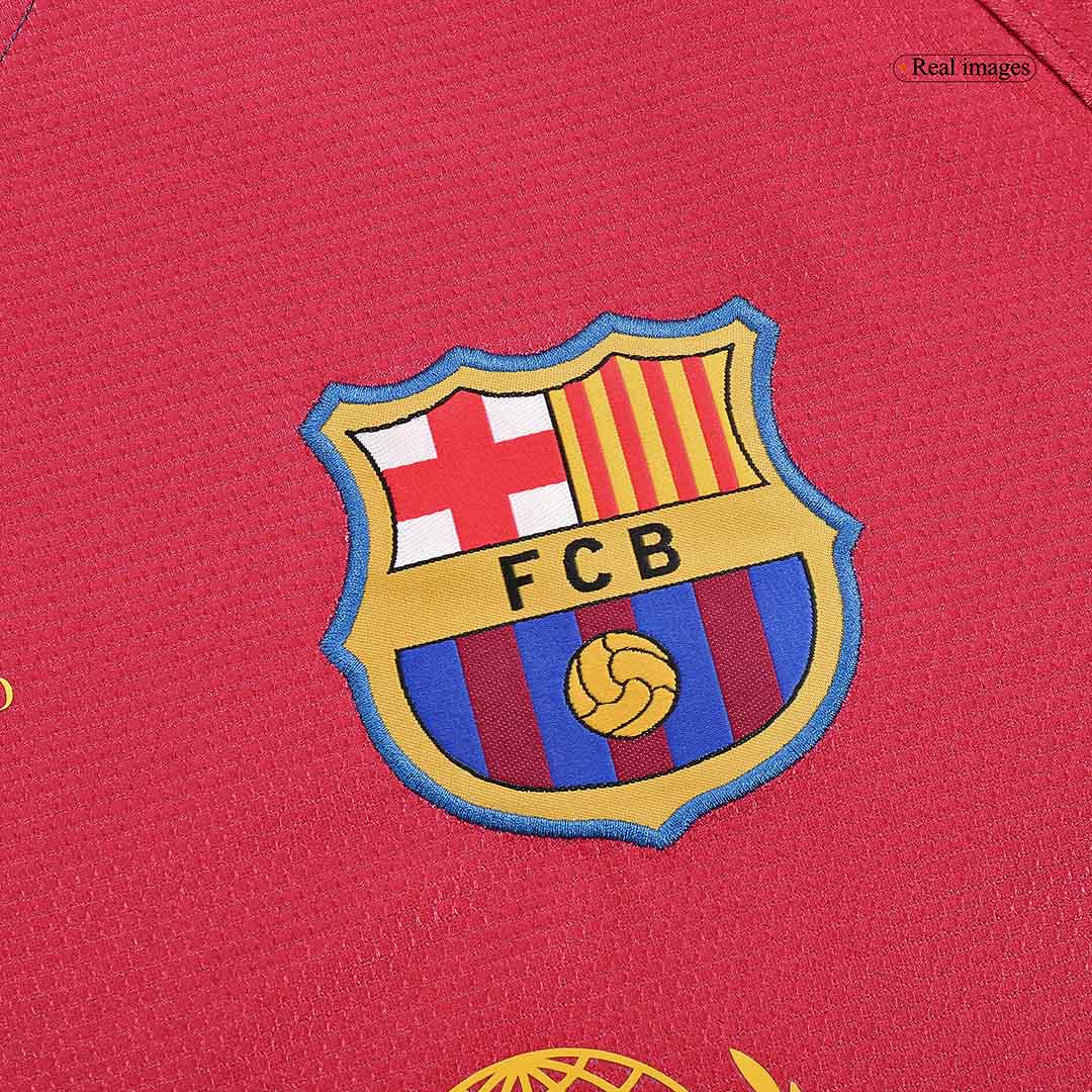 A.INIESTA #8 Ρετρό Φανέλα Μπαρτσελόνα με Μακρυμάνικη Εντός Έδρας Ποδοσφαιρική Μπλούζα 2008/09 - Τελικός UCL
