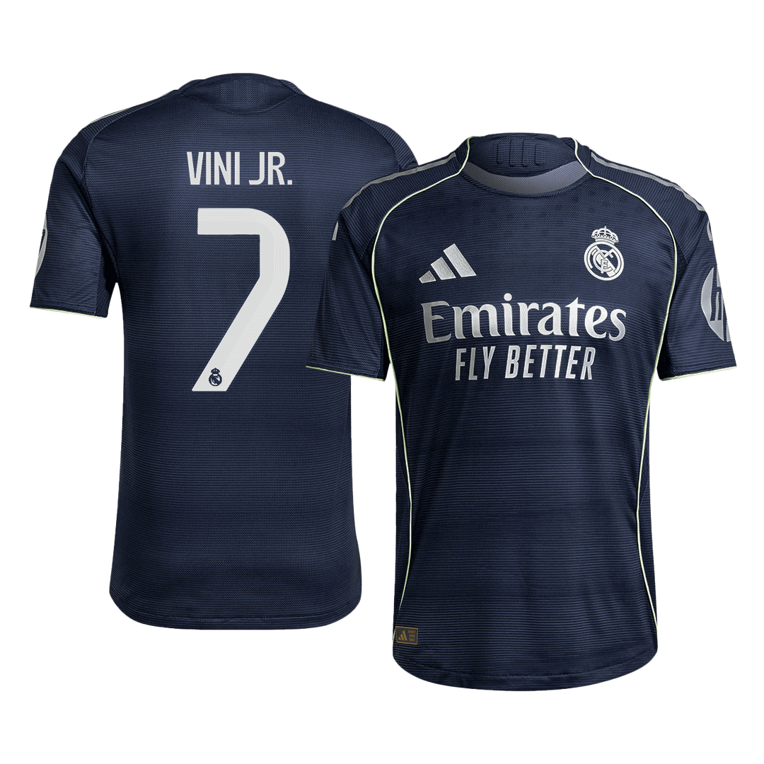 VINI JR. #7 Αυθεντική ποδοσφαιρική φανέλα Ρεάλ Μαδρίτης εκτός έδρας 2025/26