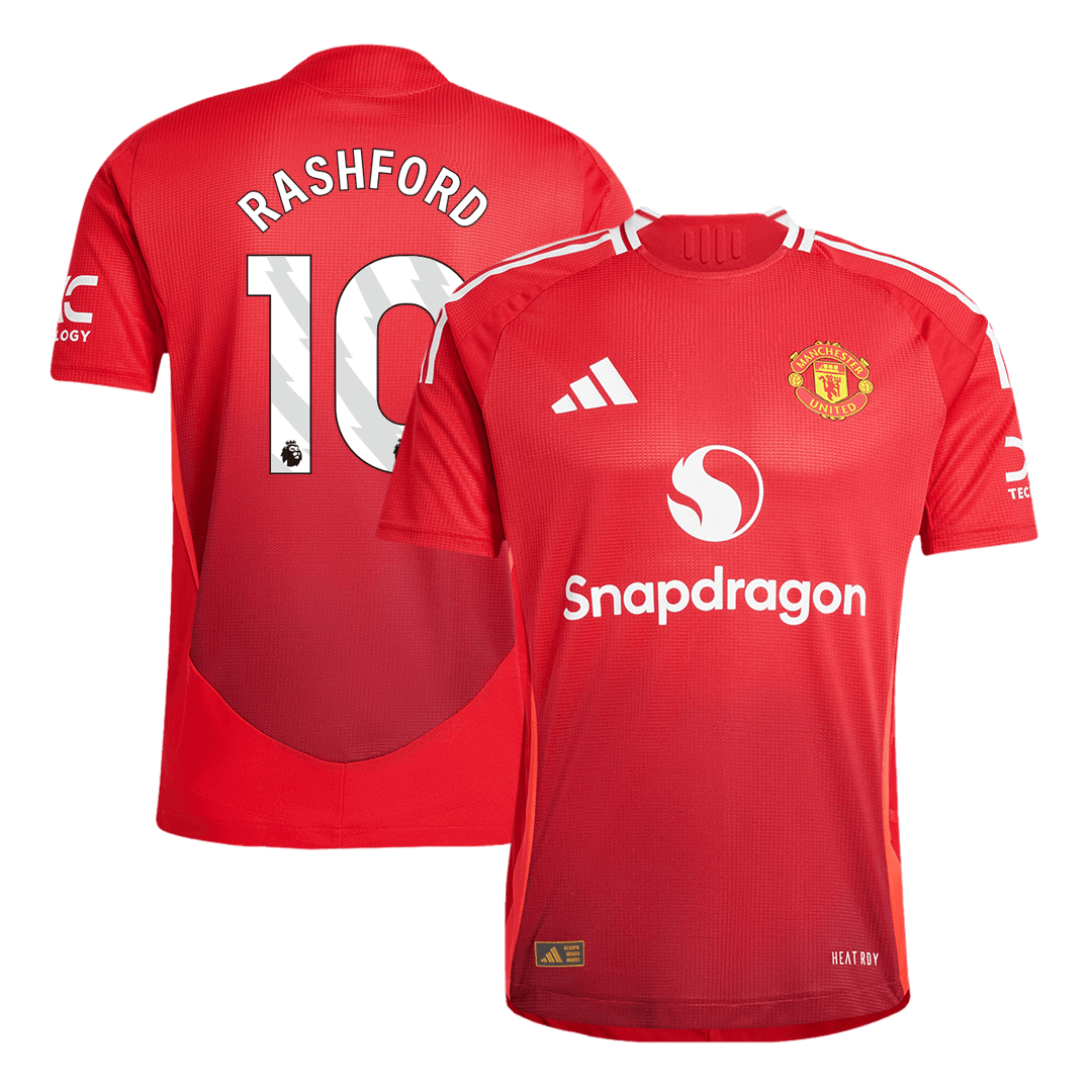 Αυθεντική φανέλα RASHFORD #10 Soccer Jersey Manchester United 2024/25