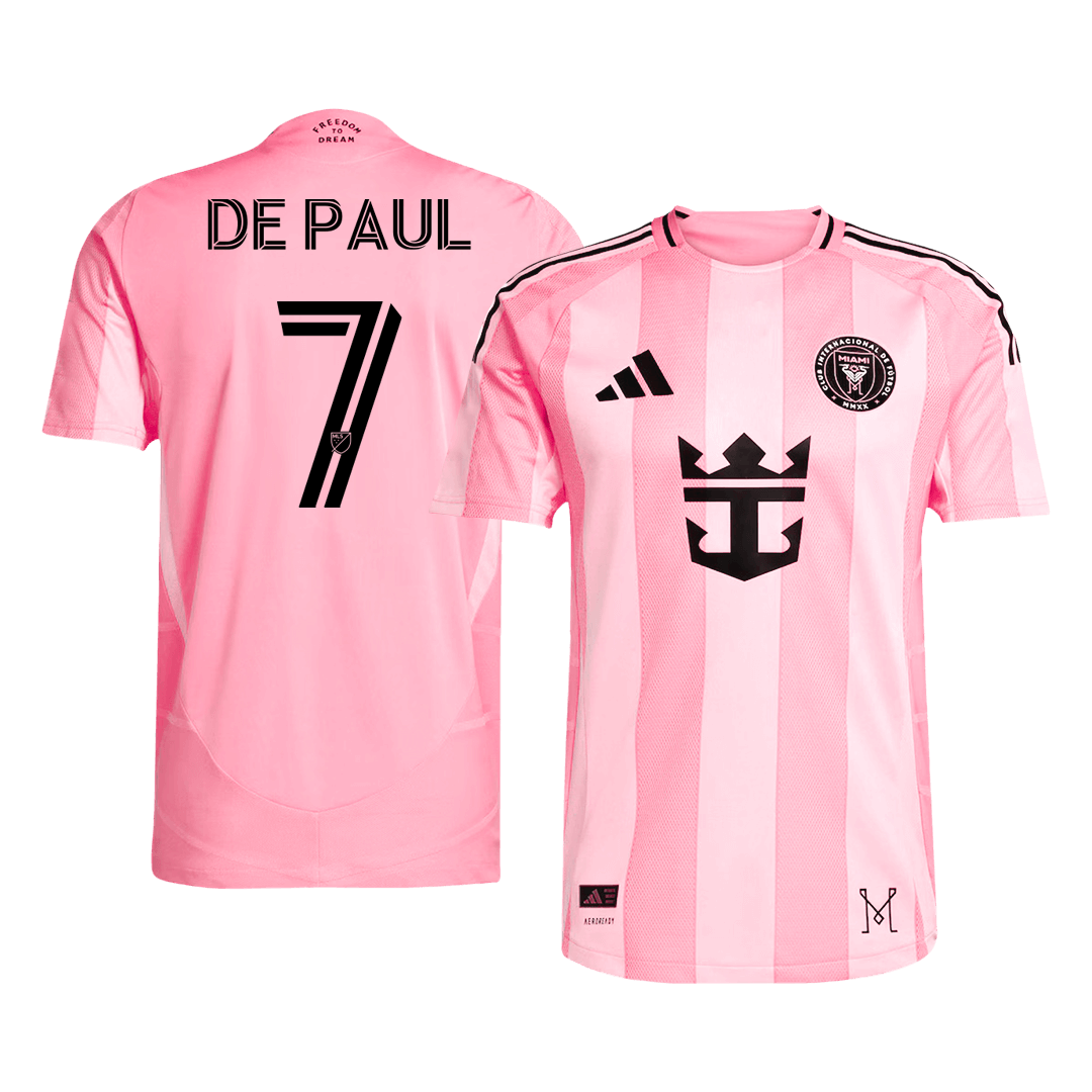 Inter Miami CF DE PAUL #7 Εντός Έδρας Αυθεντική Φανέλα Ποδοσφαίρου 2025