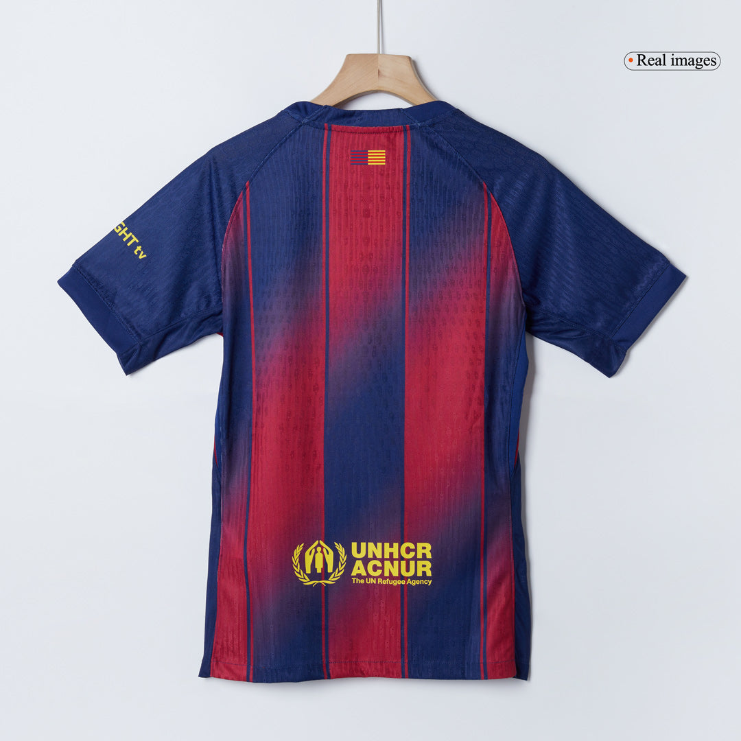 Barcelona F.DE JONG #21 Εντός Έδρας Αυθεντική Φανέλα Ποδοσφαίρου 2025/26 - UCL