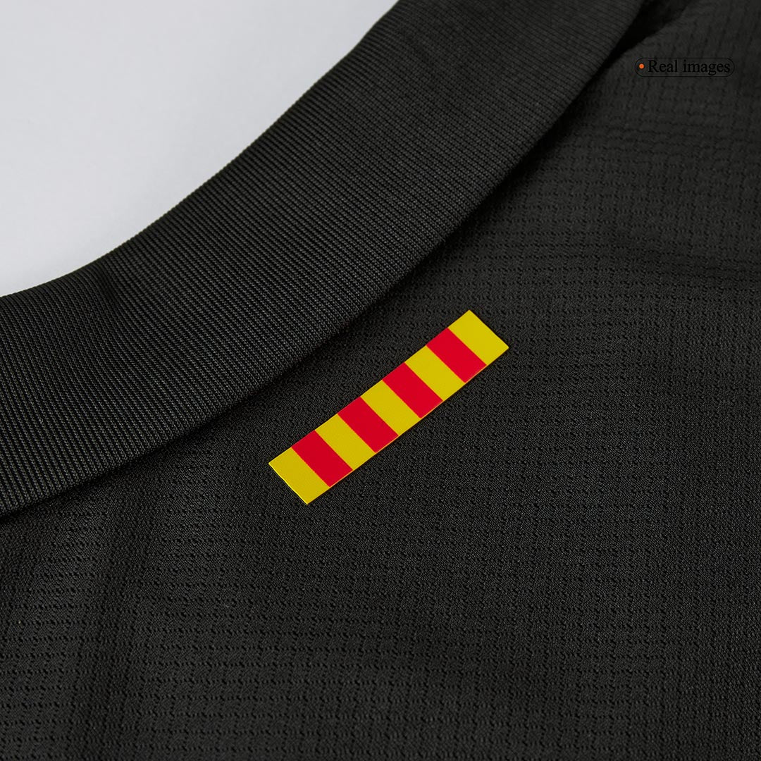 LEWANDOWSKI #9 Barcelona Soccer Jersey Away Προσαρμοσμένη φανέλα 2024/25 Spotify λογότυπο χωρίς κείμενο
