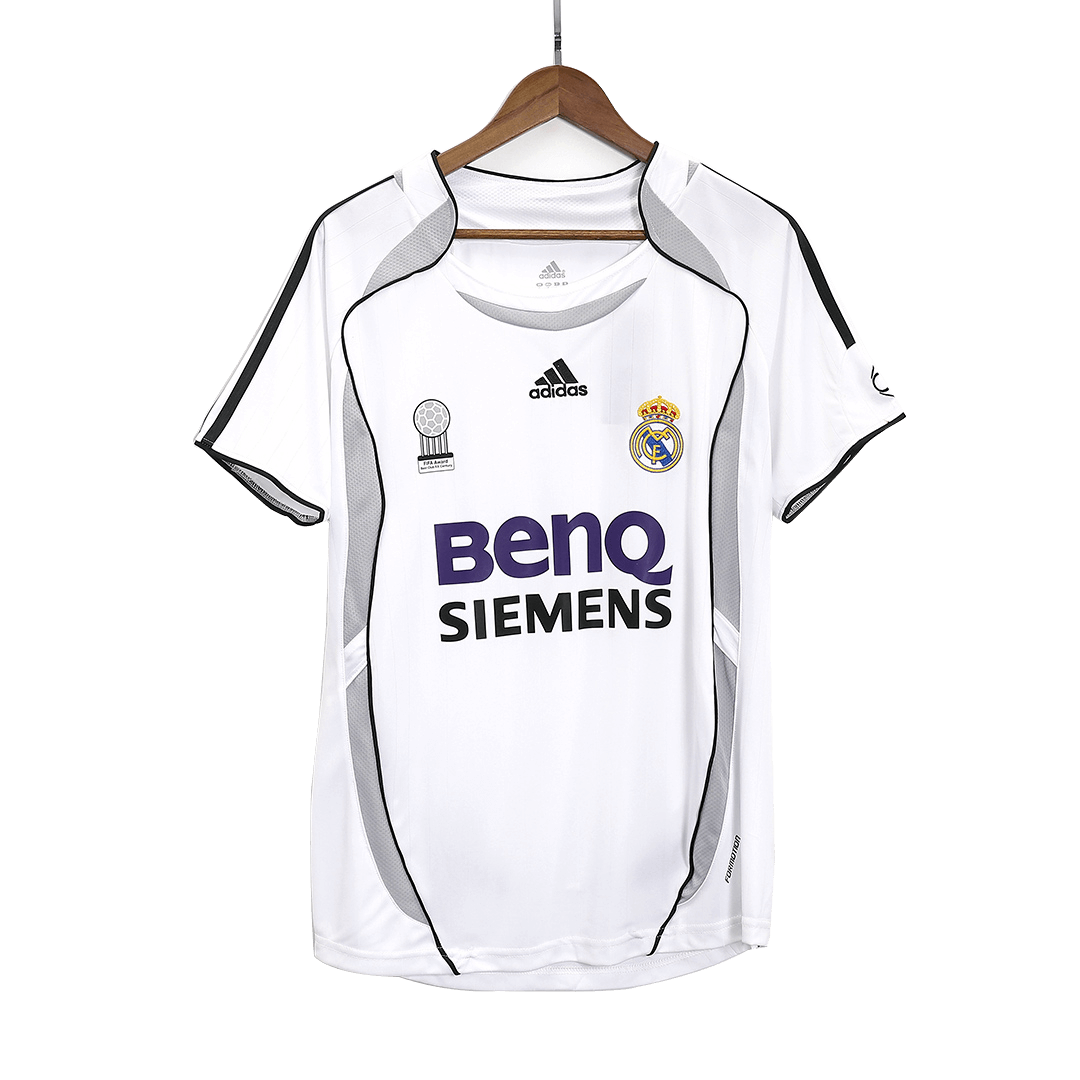 SERGIO RAMOS #4 Ρετρό φανέλα Ρεάλ Μαδρίτης εντός έδρας ποδοσφαίρου 2006/07