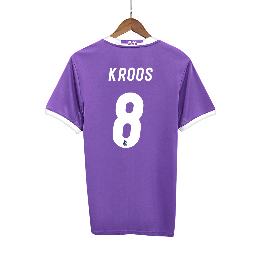 KROOS #8 Ρετρό φανέλα Ρεάλ Μαδρίτης Εκτός έδρας ποδοσφαιρική φανέλα 2016/17