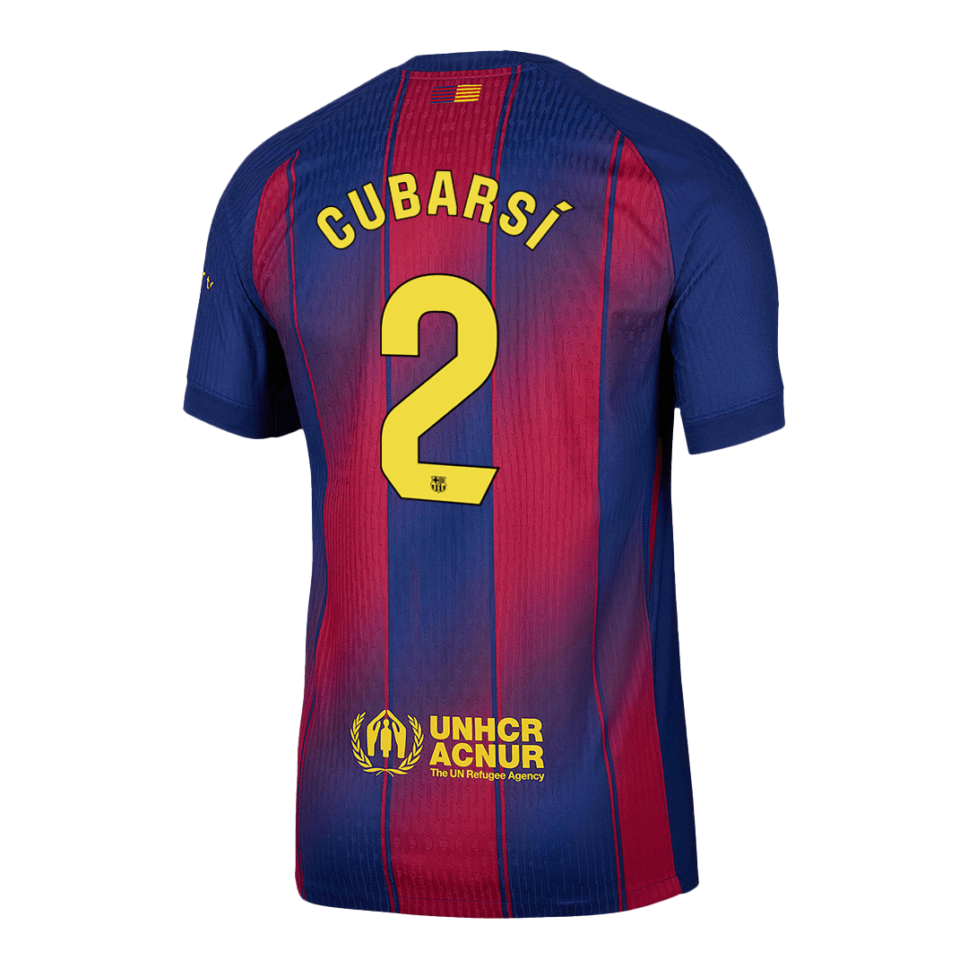 CUBARSÍ #2 Αυθεντική Φανέλα Ποδοσφαίρου Barcelona Home 2025/26