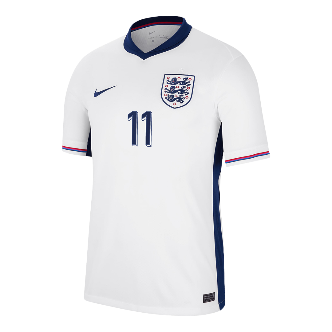Men's FODEN #11 England Home Soccer Jersey Shirt 2024