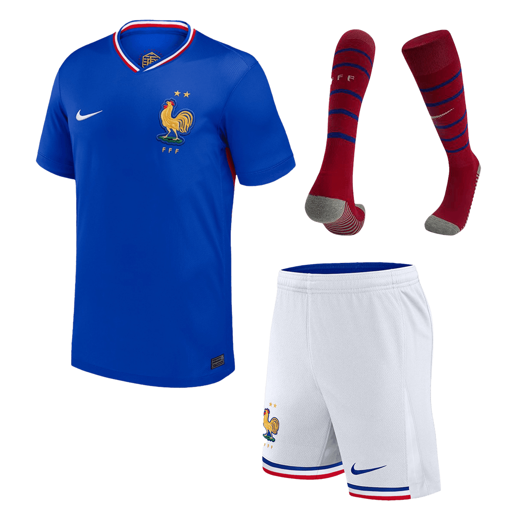 Kids France Custom Euro Home Full ποδοσφαιρικά κιτ 2024
