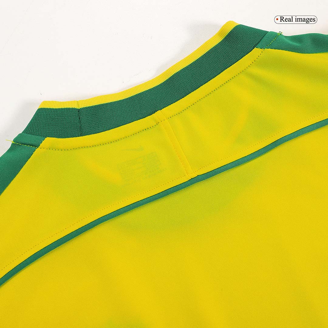 RIVALDO #10 Βραζιλία Ρετρό Μπλουζάκι ποδοσφαίρου 1998 - Παγκόσμιο Κύπελλο