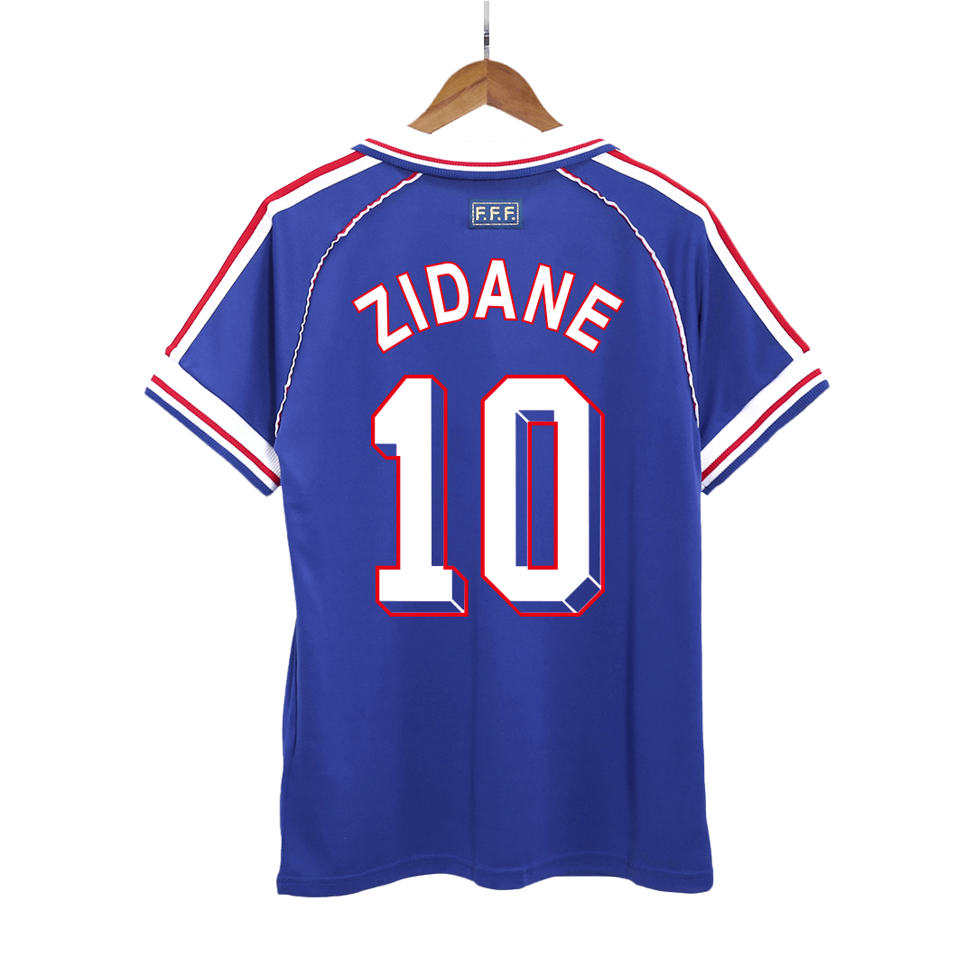 Ρετρό φανέλα με το Νο 10, ZIDANE, εντός έδρας Γαλλίας 1998
