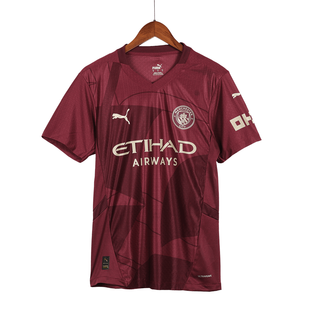 Αυθεντική ποδοσφαιρική φανέλα Manchester City για την τρίτη εκτός έδρας σεζόν 2024/25