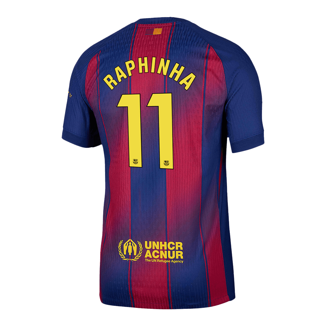 RAPHINHA #11 Αυθεντική Φανέλα Ποδοσφαίρου Barcelona Home 2025/26