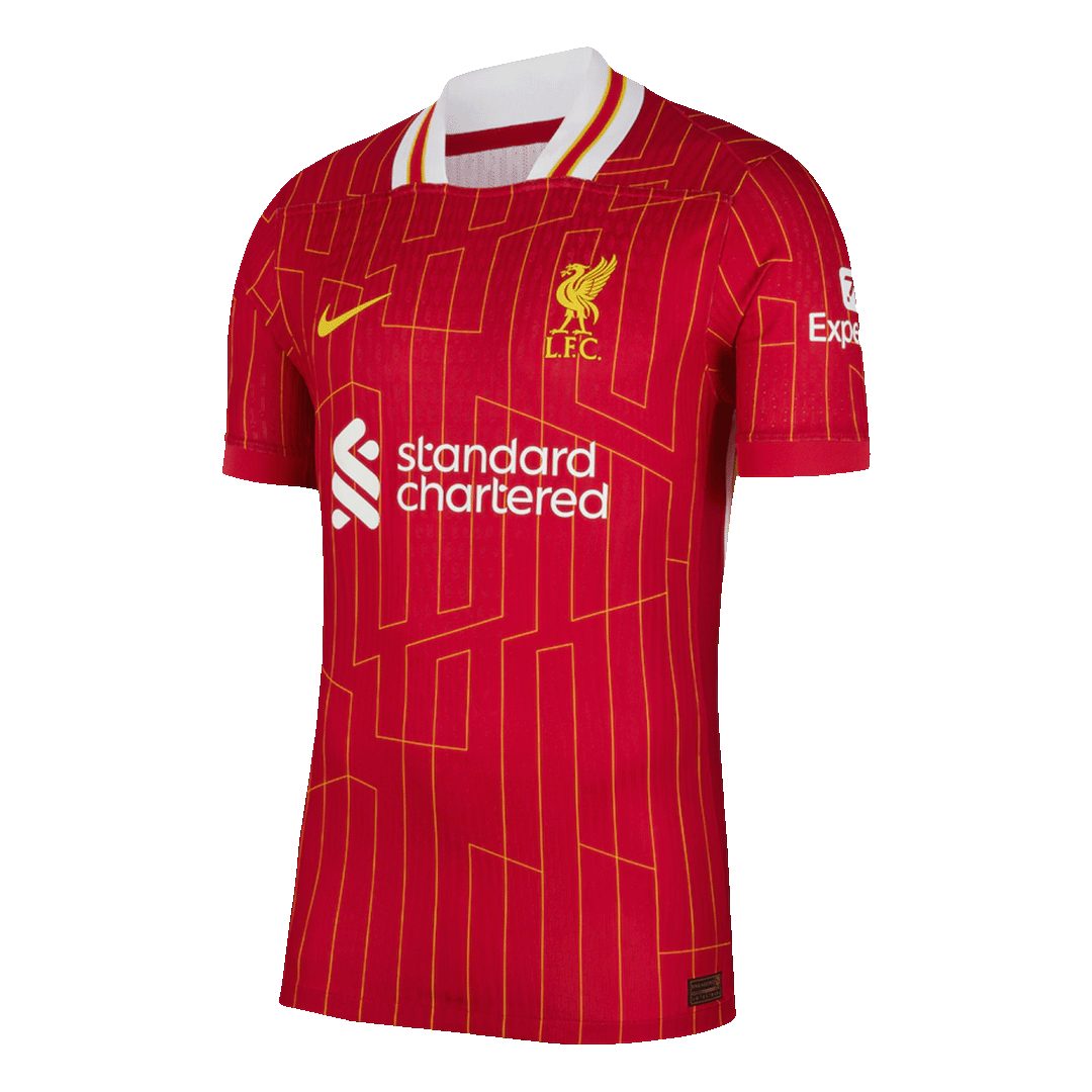 Αυθεντική ποδοσφαιρική φανέλα M.SALAH #11 Liverpool Home Shirt 2024/25
