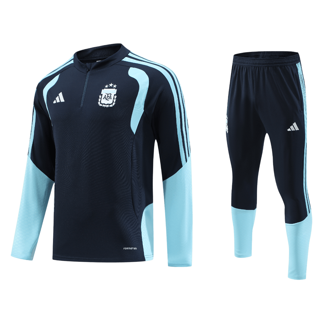 Argentina 1/4 Zip Tracksuit 2026 Kids Navy