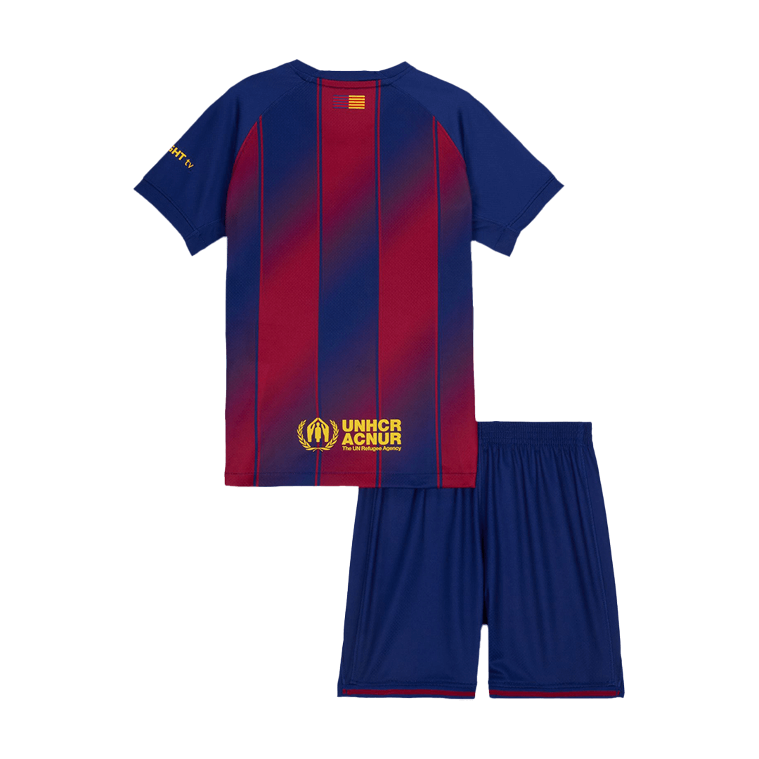 Barcelona Εντός Έδρας Παιδικό Σετ Ποδοσφαιρικής Φανέλας 2025/26