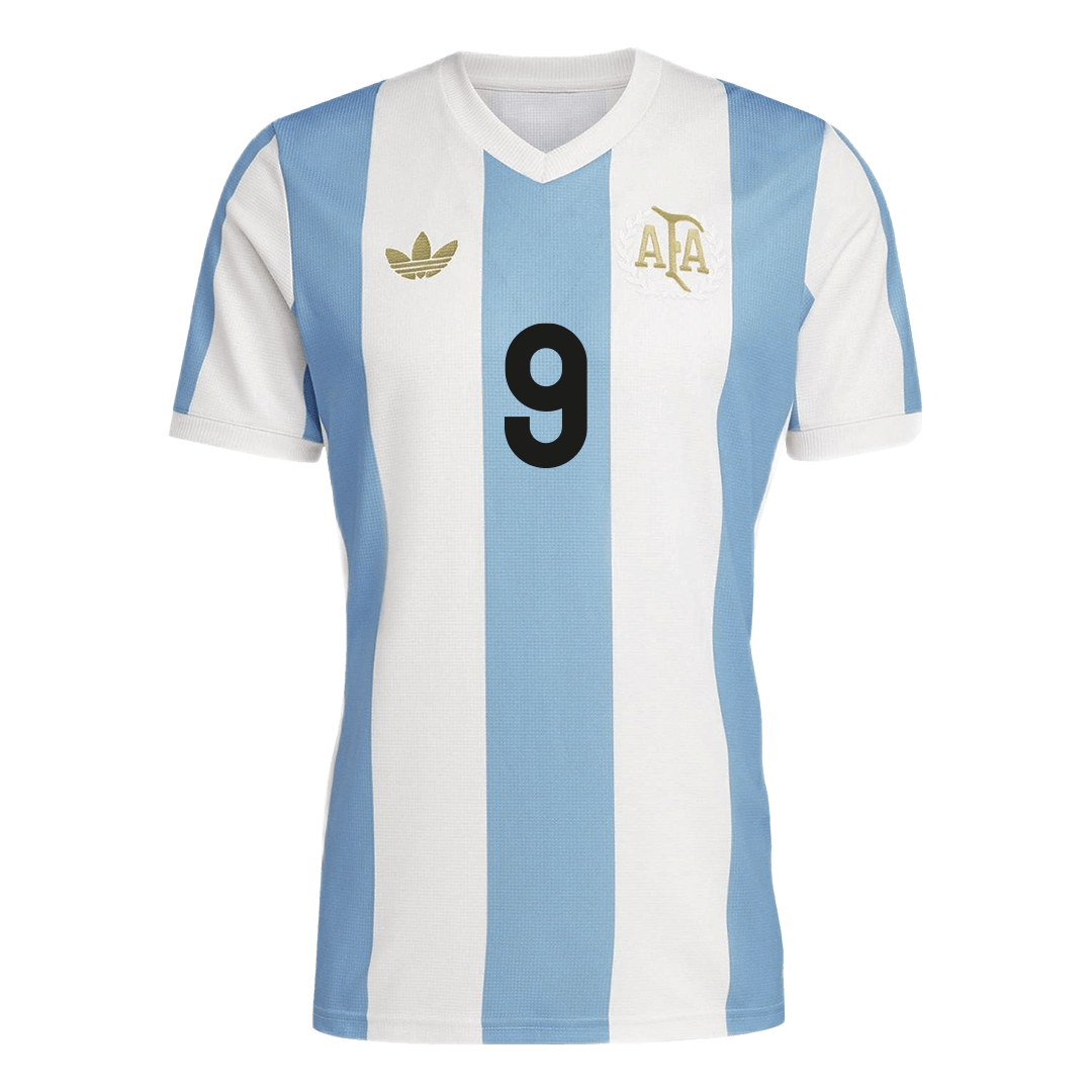 J.ALVAREZ #9 Προσαρμοσμένη φανέλα Argentina Soccer Jersey 2024 50th Anniversary