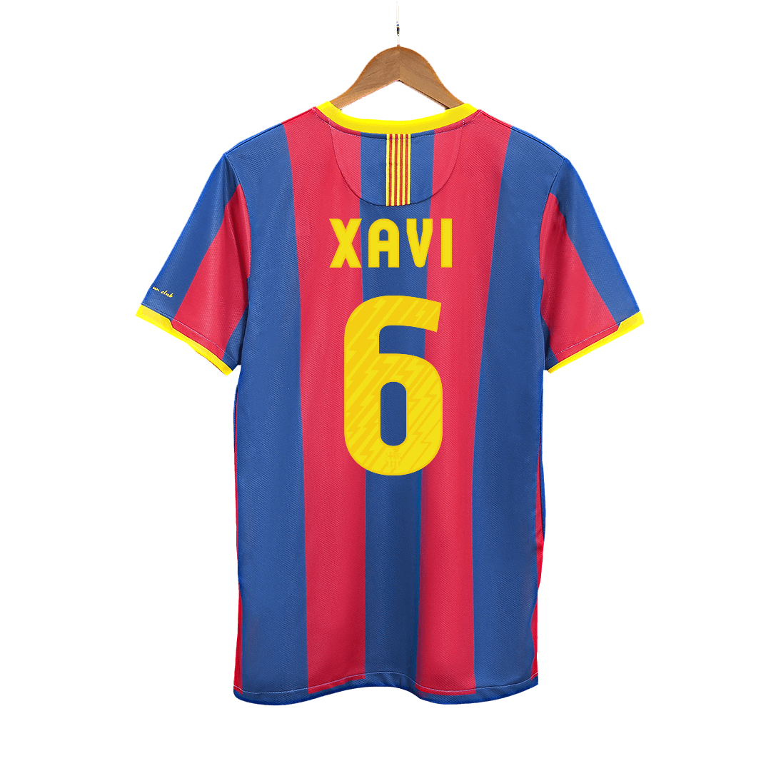 XAVI #6 Ρετρό φανέλα Barcelona για εντός έδρας ποδόσφαιρο 2010/11