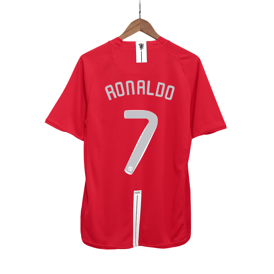 RONALDO #7 Μάντσεστερ Γιουνάιτεντ Ρετρό Τζέρσεϊ εντός έδρας φανέλα ποδοσφαίρου 2007/08 - Τελικός UCL