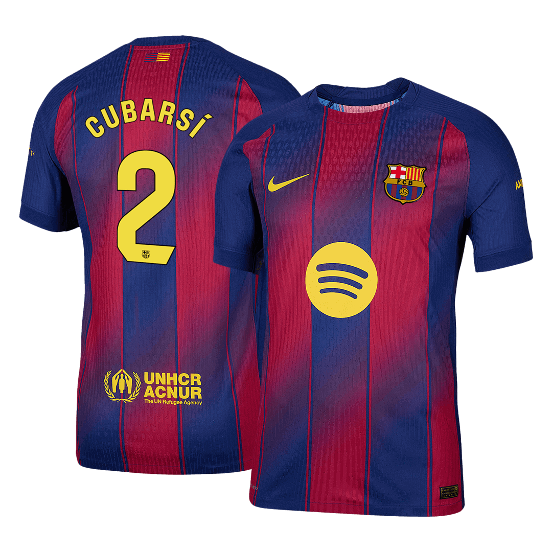 CUBARSÍ #2 Αυθεντική Φανέλα Ποδοσφαίρου Barcelona Home 2025/26